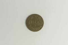 20th-century emergency currency coin from Bar Jules, Toulon