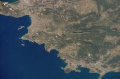 satellite view of France taken during ISS Expedition 15