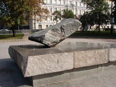 Solovetsky Stone in Lubyanka Square, Moscow