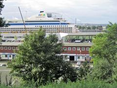 AIDAdiva cruise ship at Hamburg Cruise Center Altona