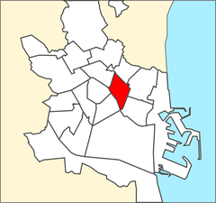 Map of El Pla del Real district in Valencia