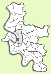 map of Düsseldorf Altstadt