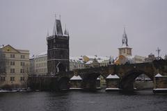 Kayaker navigating rapids during the Vltava Tour