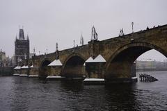 kayaker navigating rapids on Vltava River