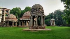 Four pavilions of Feroz Shah tomb