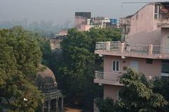 Hauz Khas Fort photograph showing ancient stone structures and greenery