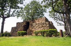 Hauz Khas Fort in Delhi on a sunny day