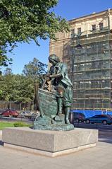 Sankt Petersburg Restored Monument Tsar the Carpenter