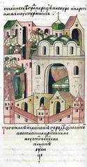 Historical illustration of the Church of Saint Spas in Veliky Novgorod