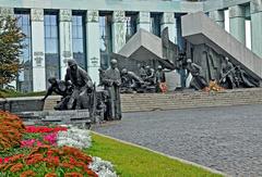 Warsaw Uprising Memorial statue in Warsaw, Poland