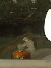 View of salt mine in Wieliczka, Poland