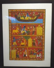 Contemporary 19th-century painting of Ramayana story