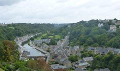 Dinan le Vieux Pont under cloudy sky