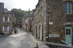 View of Lanvallay from the Vieux-Pont on the Rance River