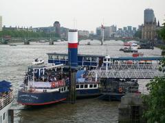 1934 ship Tattershall Castle docked in London