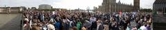 Block the Bridge protest on Westminster Bridge