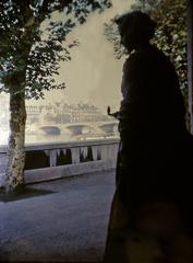 1963 view of Westminster Bridge from St Thomas' Hospital Terrace