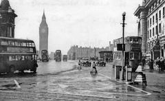 Last tram over Westminster Bridge, April 1951