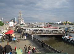 view of the St. Pauli Piers in Hamburg