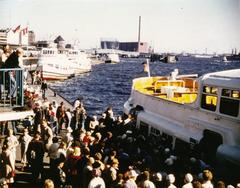 St. Pauli Landungsbrücken in Hamburg, 1977