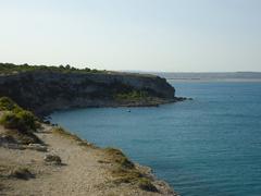 View of Leucate cliffs and the Mediterranean Sea