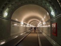 Old Elbe Tunnel in St. Pauli, Hamburg