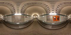 interior view of St. Pauli Elbtunnel in Hamburg