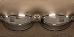 Kugelpanorama of the St. Pauli Elbtunnel in Hamburg