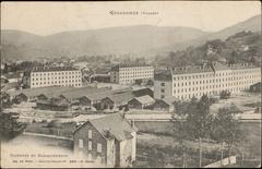 Postcard of Gérardmer barracks and huts