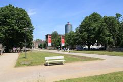 Ehrenhof and Museum Kunstpalast in Düsseldorf