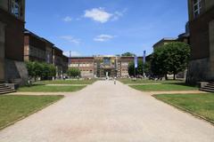 Ehrenhof with Museum Kunstpalast in Düsseldorf