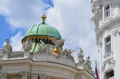 Vienna skyline with historic buildings and Danube River