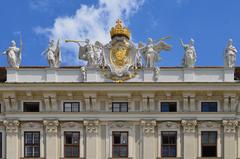 A scenic view of Vienna cityscape showing historical buildings and the Danube River