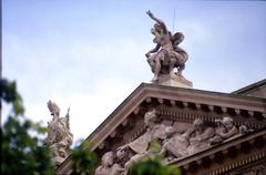 Hofburg Palace facade with statues, Vienna