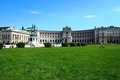 Heldenplatz with Neue Hofburg in Vienna