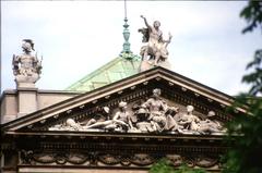 Facade of Hofburg Palace with statues in Vienna