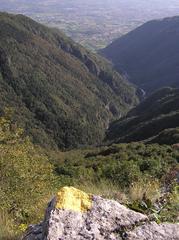 Valle Santa Felicita seen from the cableway base in Romano d'Ezzelino