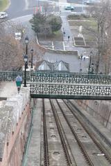 Buda Castle Funicular in Budapest, Hungary