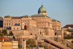 Buda Castle at sunrise in Budapest, Hungary