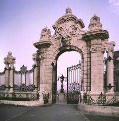 Habsburg Gate at the Buda Castle in Budapest, Hungary