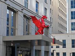 Radisson RED, Smok Wawelski statue, Unity Center, Kraków