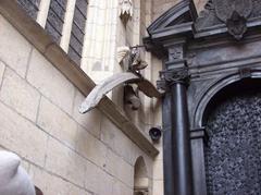 bone of the legendary Wawel Dragon outside Wawel Cathedral