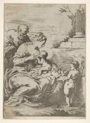 The Holy Family with infant St. John the Baptist