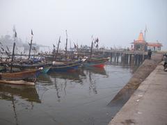 Daman Jetty on Daman Ganga River in Daman and Diu