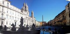 Roma Piazza Navona with Fontana del Moro