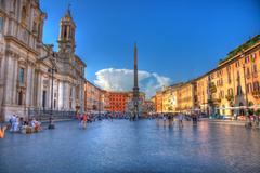 HDR photography of Piazza Navona