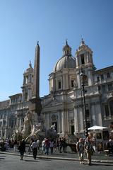 Sant'Agnese in Agone baroque style church facade