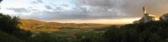 Panorama of San Vito and San Valentino in Brendola from the historic center