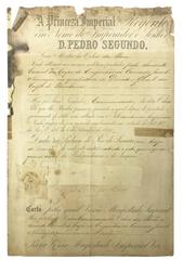 Historic document about Conrado Jacó de Niemeyer dated March 13, 1877