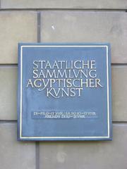 State Museum of Egyptian Art sign in Munich